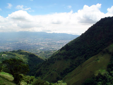 View of San Jose from the mountains of Escazu